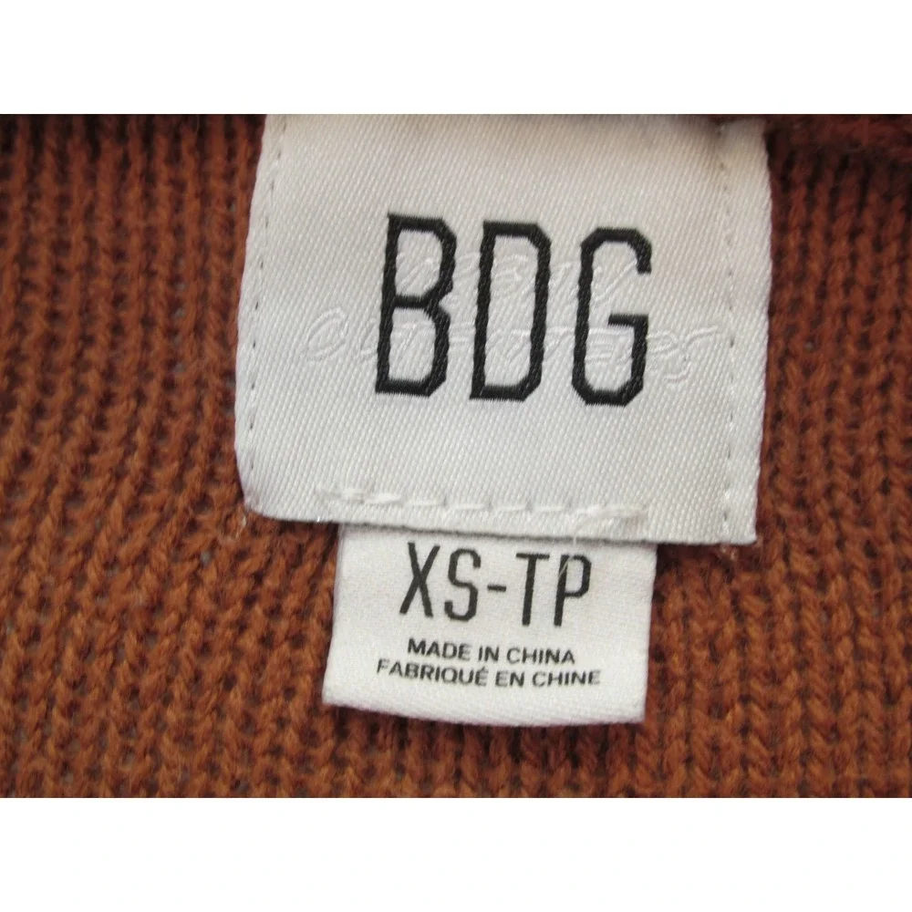 BDG Pullover Sweater Men XS Multicolor Colorblock Preppy Retro Long Sleeves